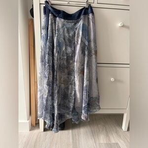 Vintage Bandolera Blue Paisley Women's Skirt